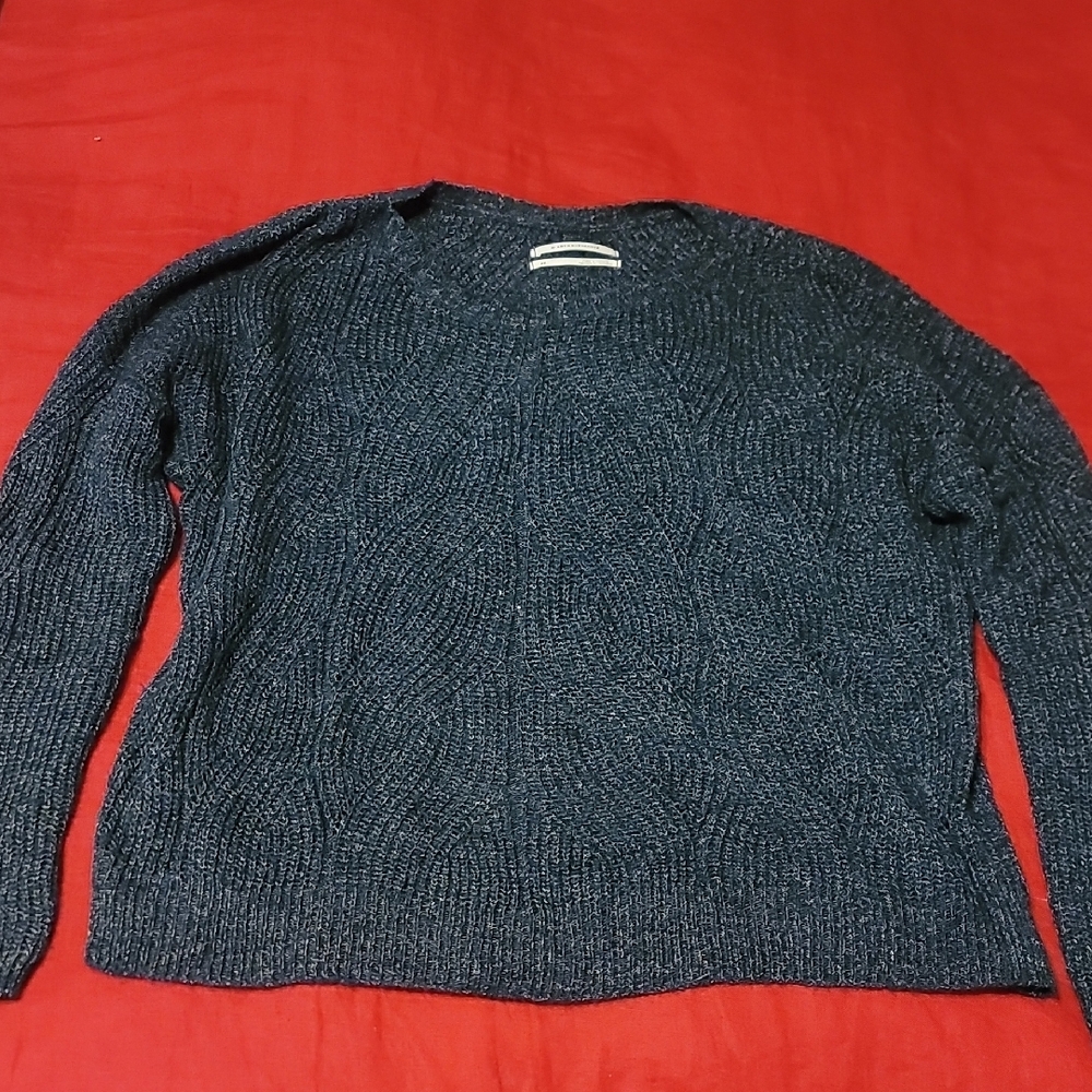 Anthro Green Blue Sweater